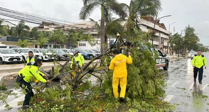 El ciclón Beryl deja lluvias fuertes en la frontera norte de México