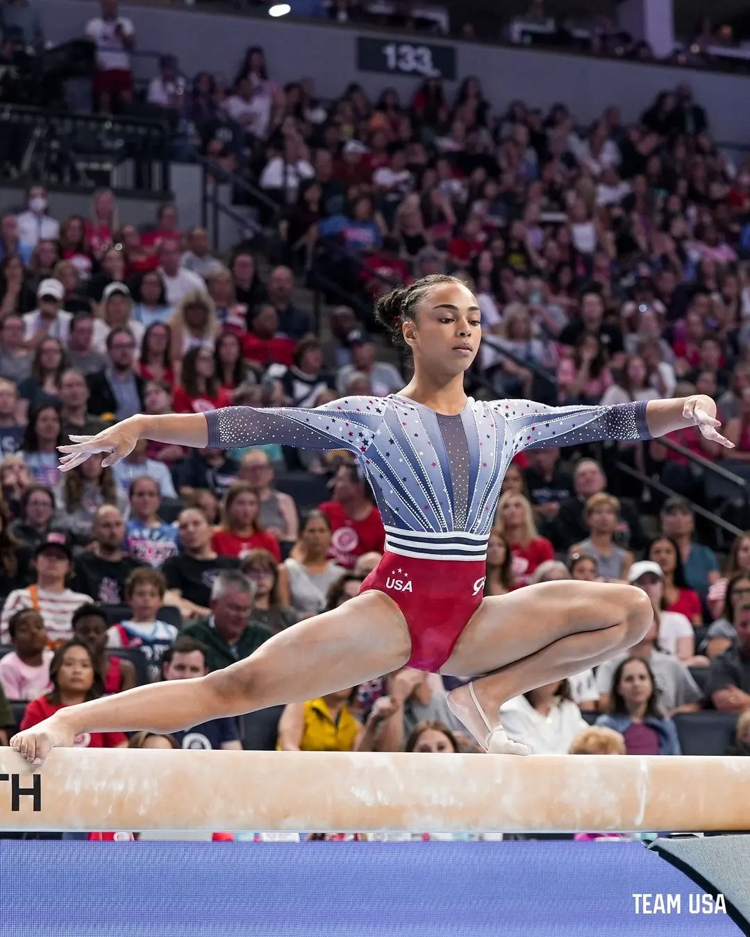 Cómo una dominicana de 16 años venció a Simone Biles y logró un puesto en equipo olímpico de EE.UU.