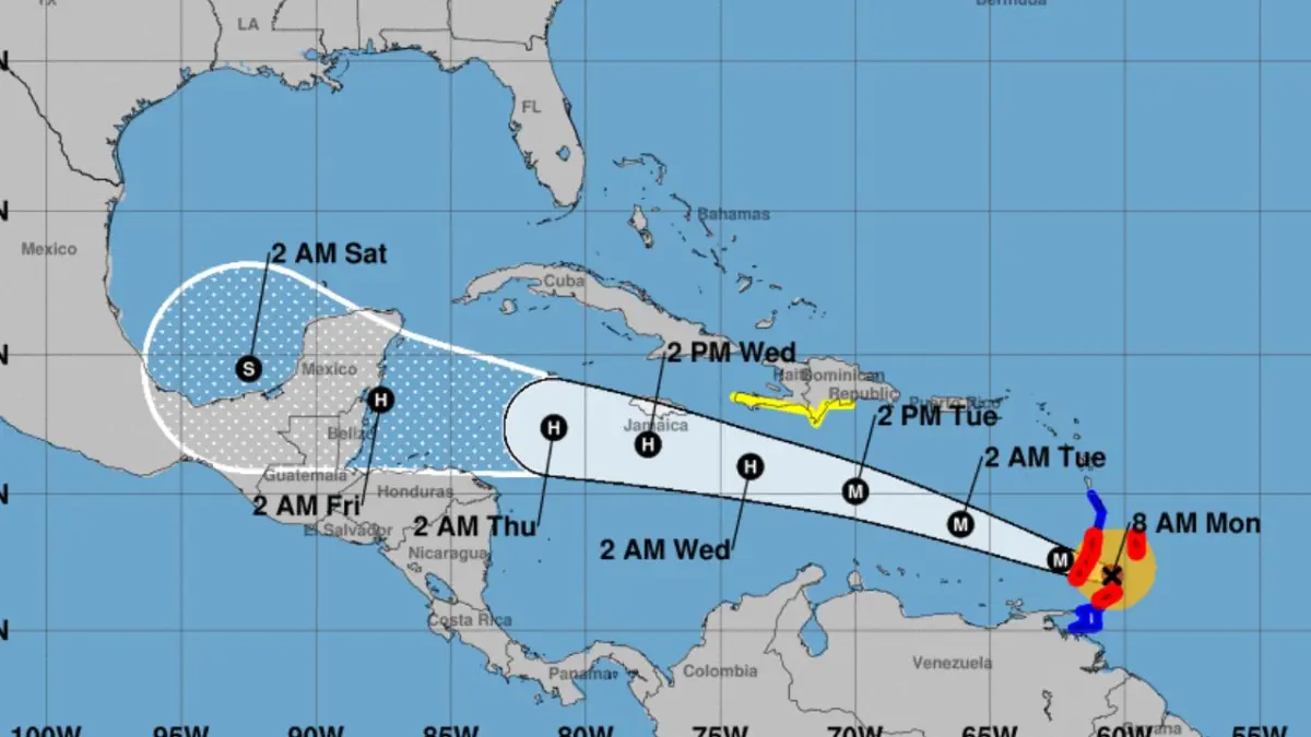 ¿Dónde está Beryl y hacia dónde va? ¿Cómo Antillas Menores se preparan para su paso?