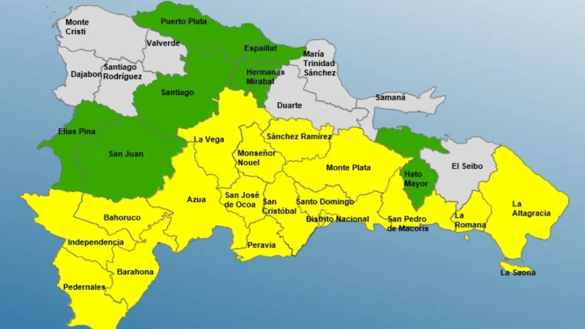 Descontinúan alertas rojas en Barahona y Pedernales