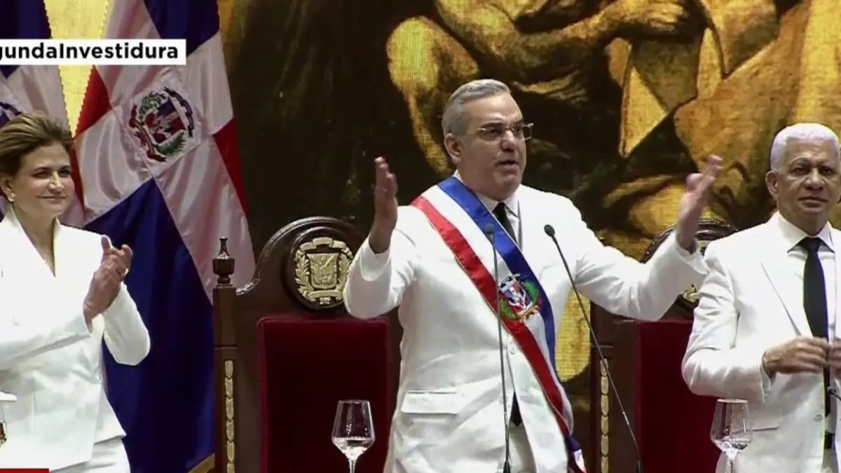 En discurso que duró unos 50 minutos, Abinader fue aplaudido unas 34 veces con tres ovaciones