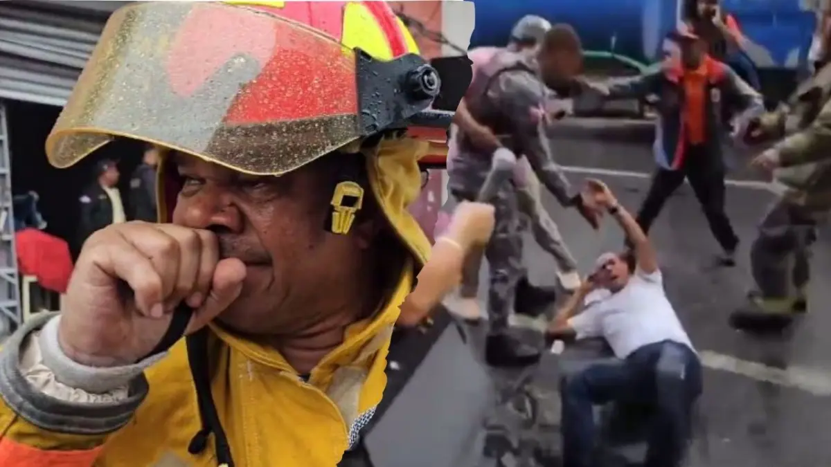 Jefe de Bomberos de Santiago rompe en llanto al condenar agresión contra periodistas