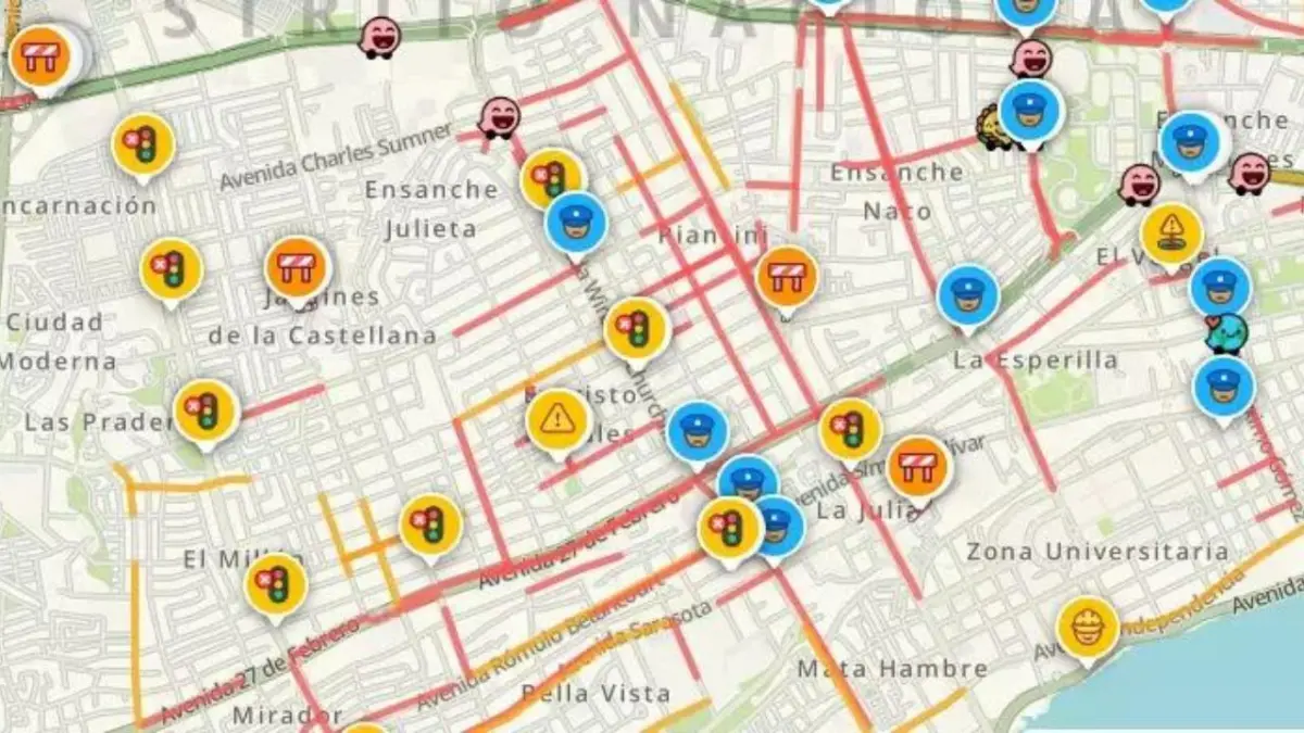 Semáforos apagados causan caos en el tránsito a lo largo y ancho del Distrito Nacional