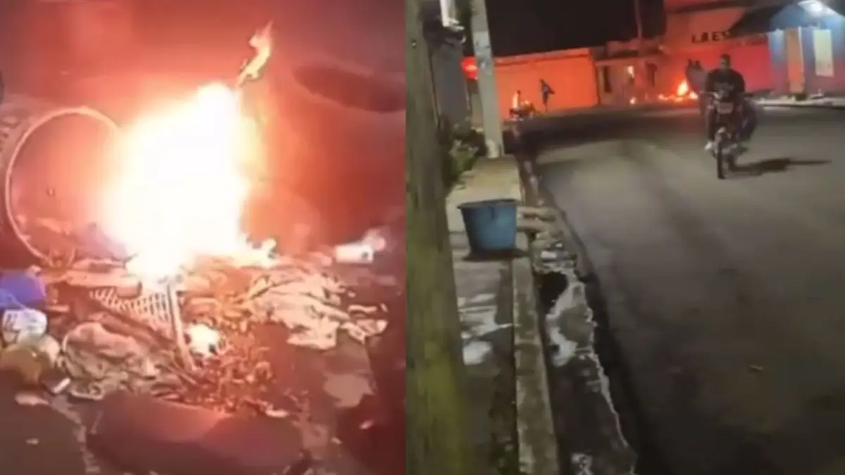 Queman gomas y vehículo por muerte de joven supuestamente a manos de agente del Dicrim