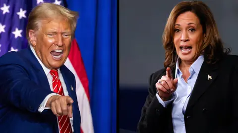 Trump enojado con Harris tras acusarlo de que “no hizo nada en inmigración y la frontera