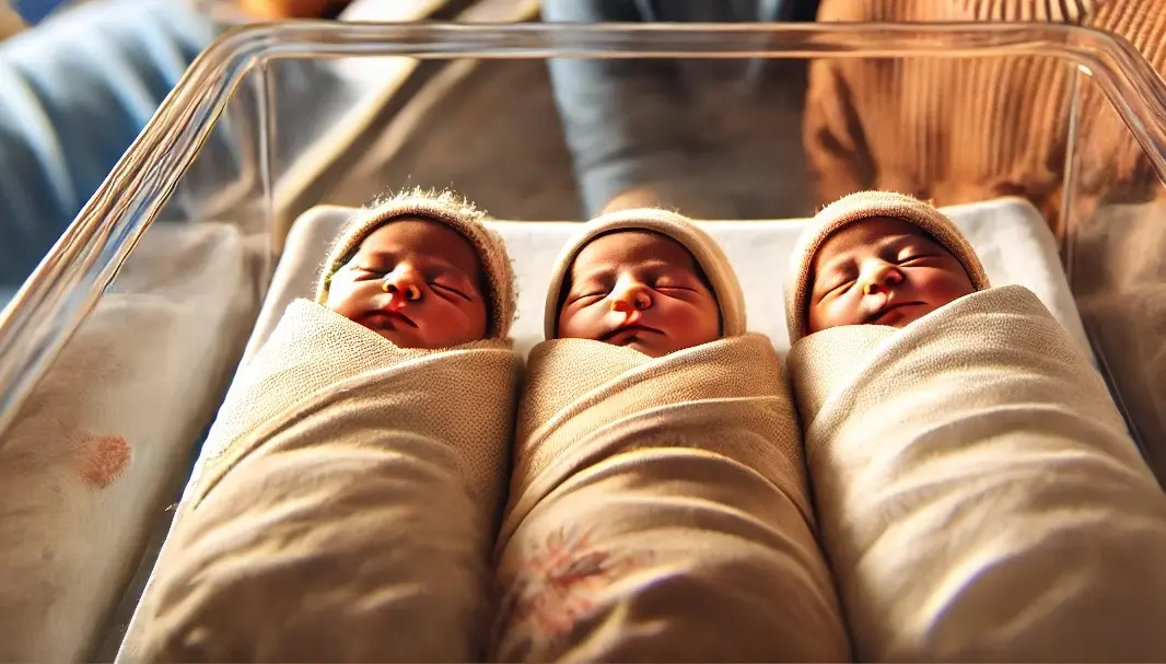 Dos niñas y un niño: mujer da a luz trillizos en hospital de San Juan de la Maguana