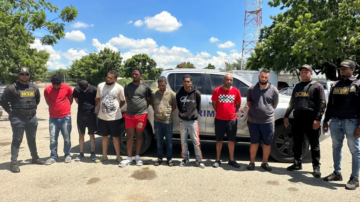 Capturan seis hombres acusados de robar casi RD$3 millones a mensajero en Santiago
