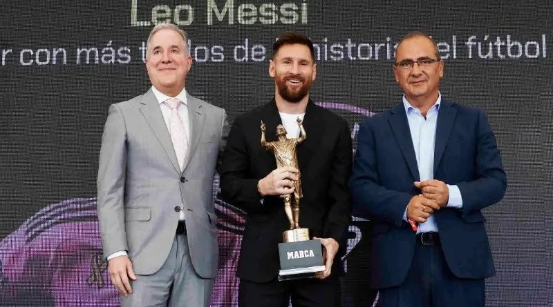 Messi afirma se siente bien físicamente al recibir el premio Marca América
