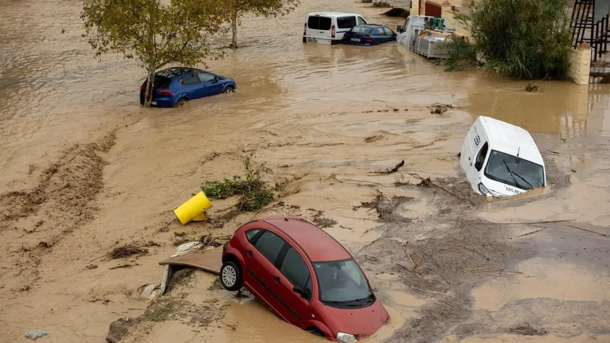 La dana castiga Sur y Levante de España, con 7 desaparecidos tras lluvias e inundaciones
