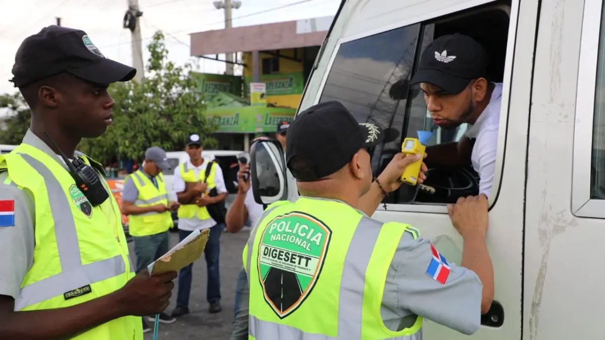 A partir de este 25 de octubre inicia retén de alcoholimetría en el Distrito Nacional