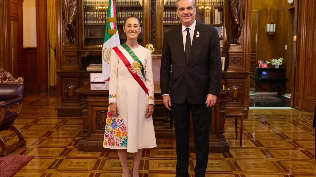 Abinader y presidenta de México conversan sobre fortalecimiento de relaciones entre ambos países