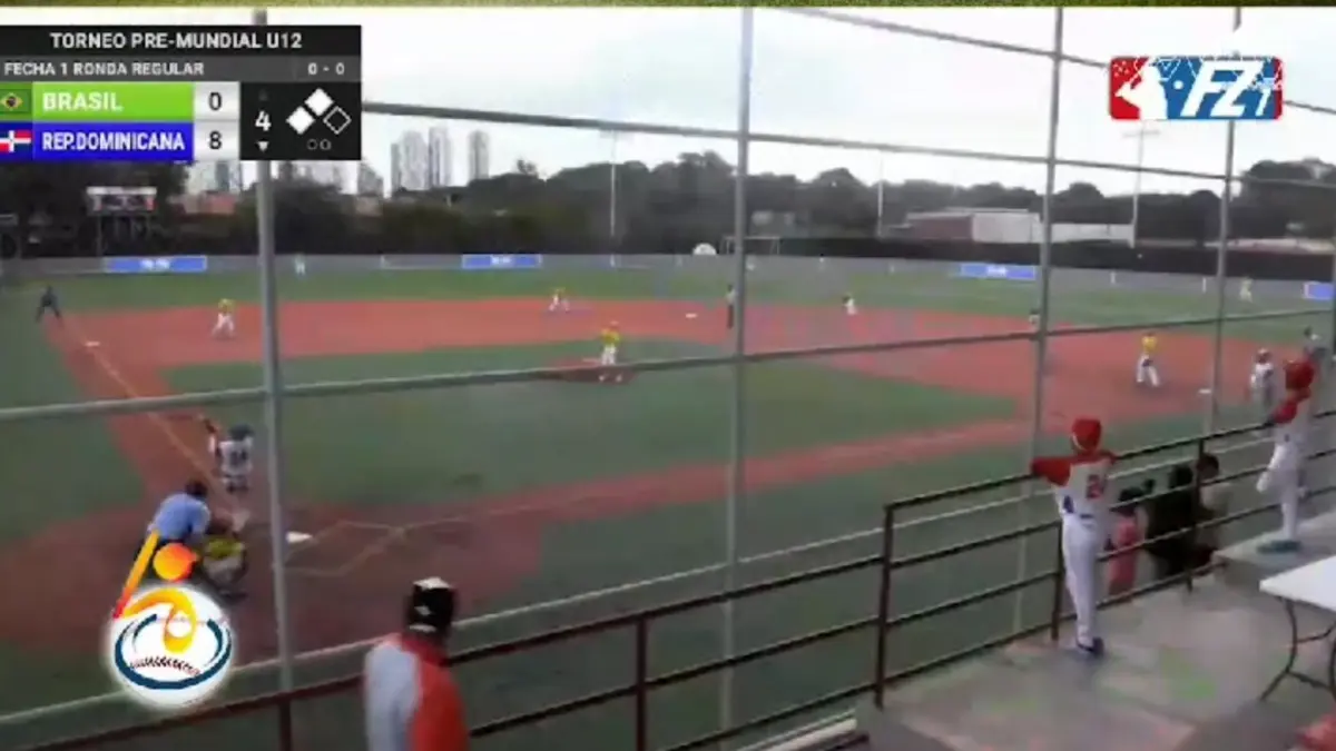 República Dominicana le da un knockout 10 carreras por cero a Brasil, en el Premundial U12