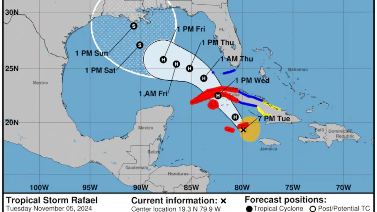 Rafael se convierte en huracán