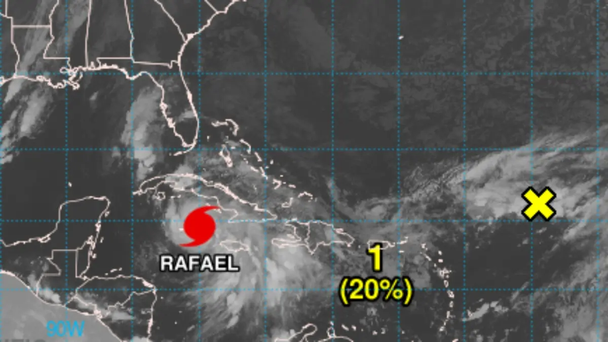 Tormenta Rafael se convierte en huracán categoría uno rumbo a las Islas Caimán y Cuba
