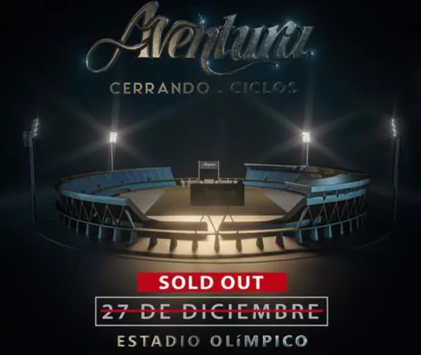 Se agotan boletas de Aventura y fanáticos especulan sobre posible segunda función