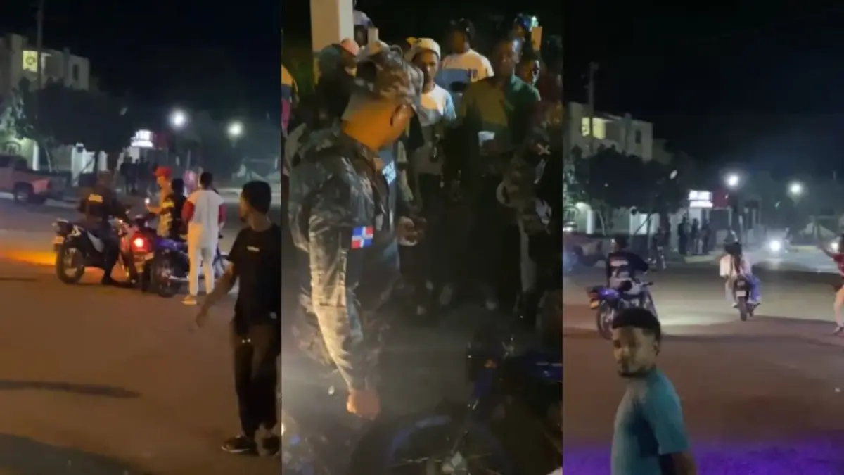 Caos y desorden en la vía pública por decenas de motoristas en Bayaguana