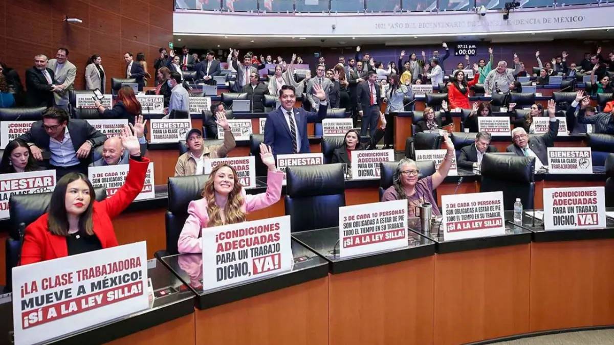 El Senado mexicano aprueba la Ley silla que protege a las personas que trabajan de pie