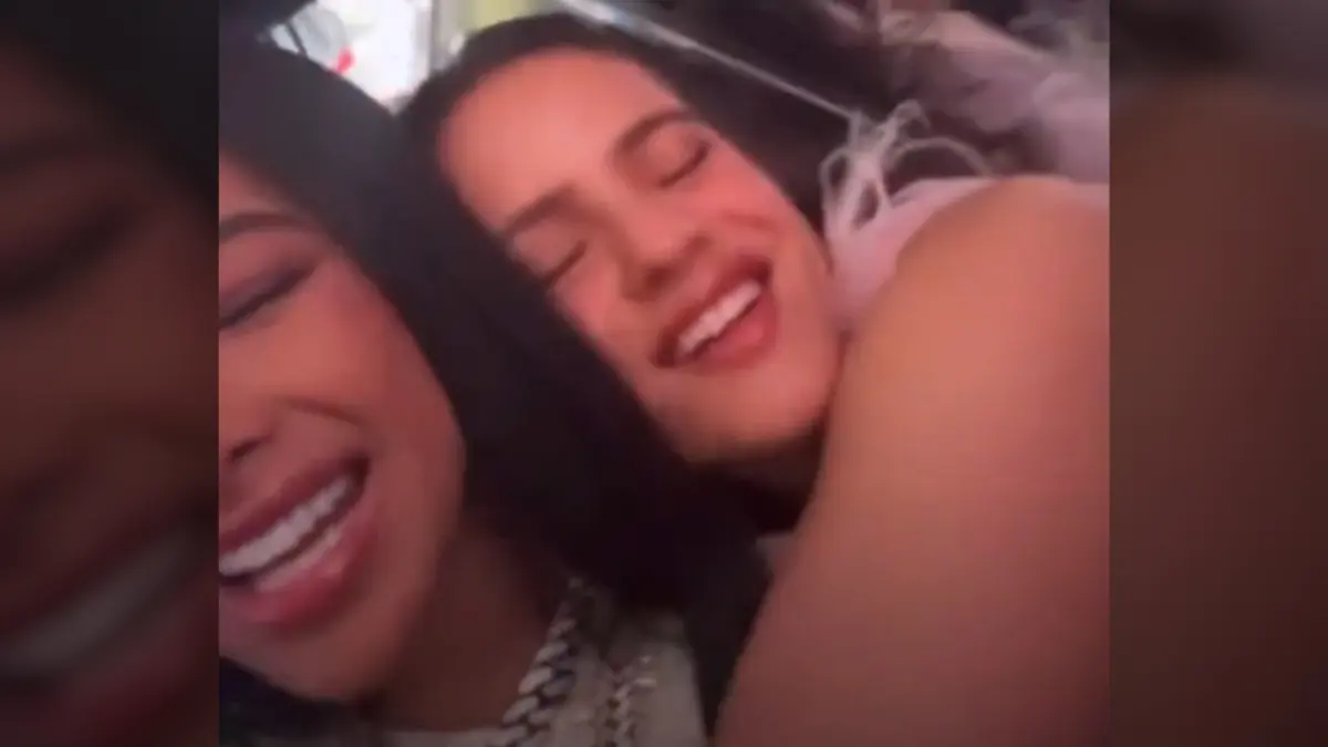 Yailin y Rosalía juntas en discoteca de RD; ¿habrá colaboración?