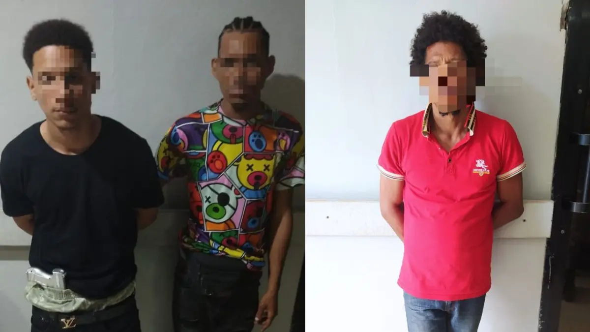 Policía detiene a cinco antisociales, ocupa armas, narcóticos y recupera celulares robados en Villa Mella