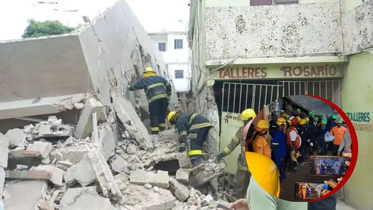 Confirman segunda víctima fatal entre los escombros tras derrumbe en La Romana