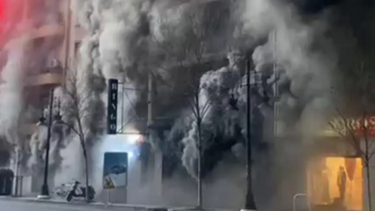 Incendio en un bingo de Valencia deja 18 personas afectadas