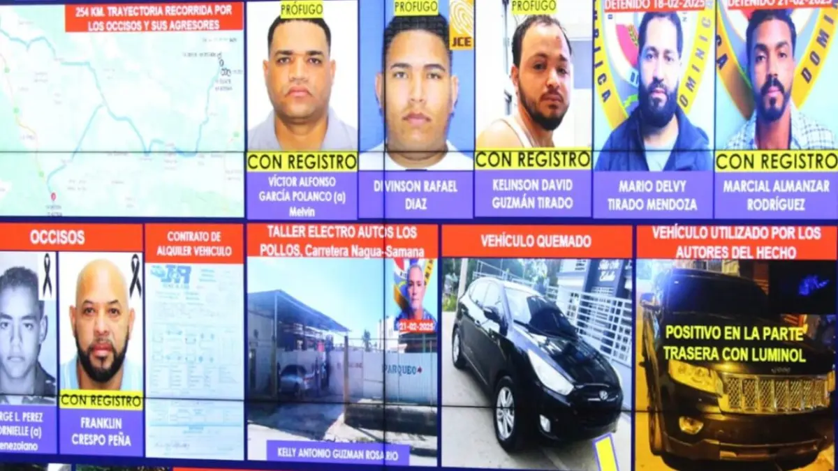 Capturan sospechosos de doble homicidio en Loma Miranda