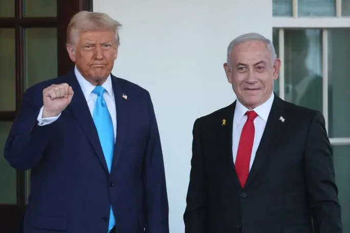 Trump propone el reasentamiento permanente de los palestinos en reunión con Netanyahu