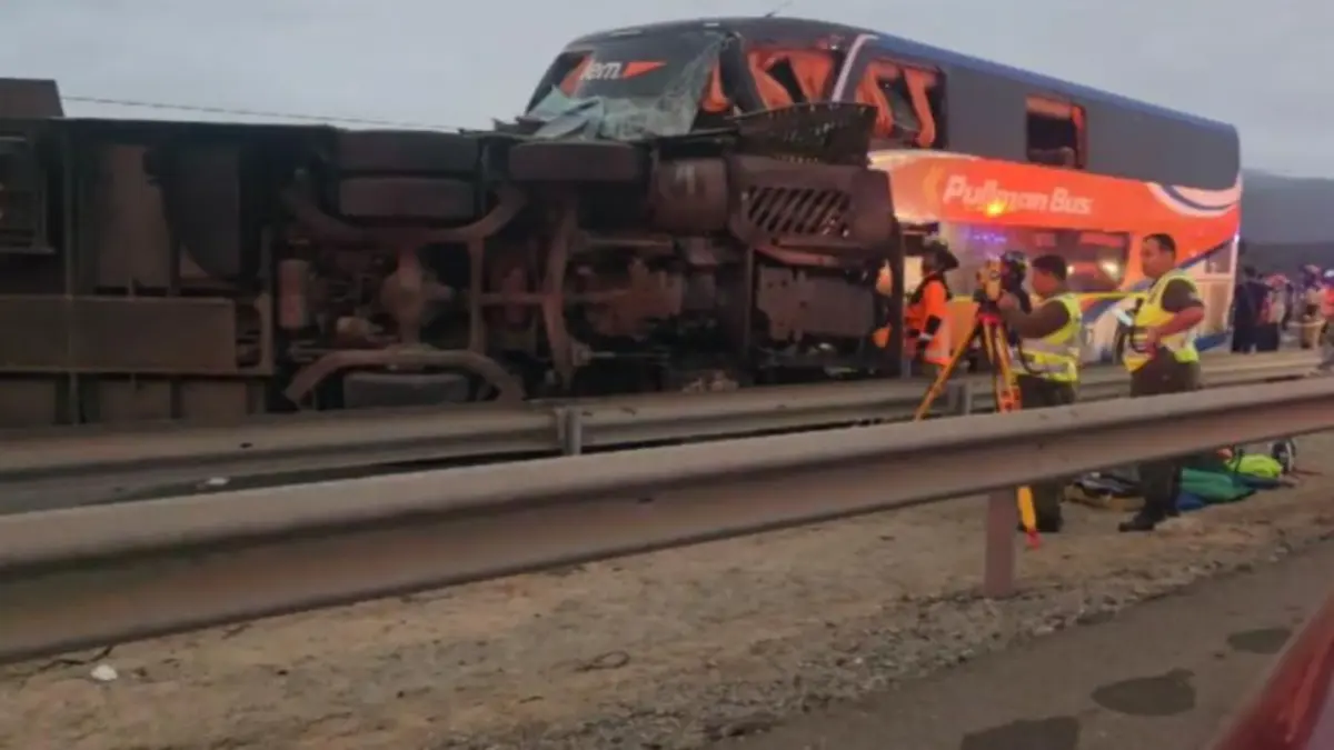 Seis muertos y cerca de cuarenta heridos al colisionar cuatro autobuses en Chile