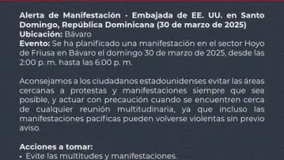 Estados Unidos advierte a sus ciudadanos de posible violencia en marcha en Friusa