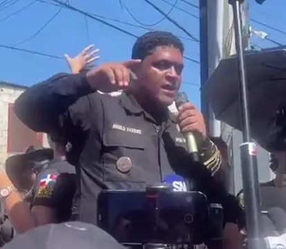 Ángelo Vásquez asegura organizadores marcha en Hoyo de Friusa no tienen que ver con incidentes, pese a intentos de provocación