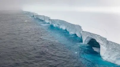 El iceberg más grande del mundo encalla en aguas poco profundas cerca de Georgia del Sur