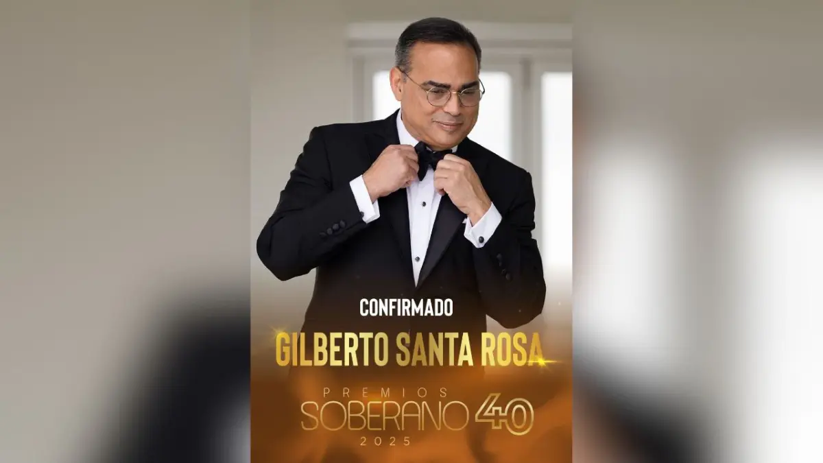 Gilberto Santa Rosa llevará su arte al escenario de los Premios Soberano 2025