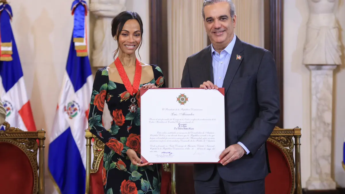 Abinader sobre Zoé Saldaña: “es un ejemplo de que los dominicanos sí podemos”