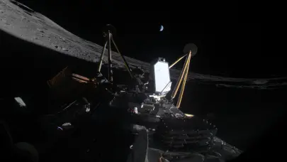 El módulo Athena termina su misión tras caer de lado en un cráter lunar