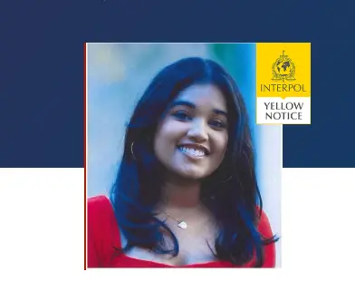 ¿Qué significa la notificación amarilla emitida por la Interpol sobre Sudiksha Konanki?