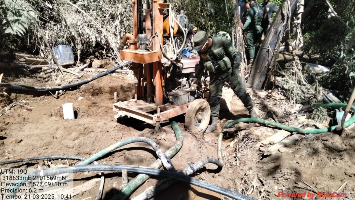 Apresan dos personas por perforación ilegal de pozo tubular en Constanza