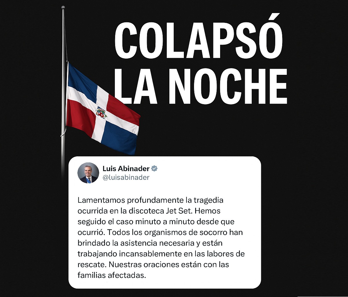 Tragedia en discoteca, declaración presidencial
