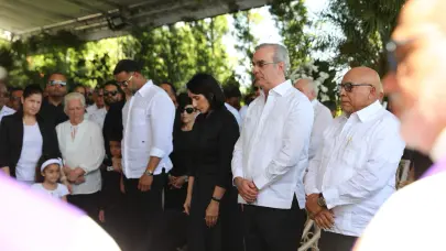 Presidente Abinader da último adiós a gobernadora de Montecristi