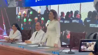 Carolina Mej&iacute;a exhibe logros durante su quinta rendici&oacute;n de cuentas