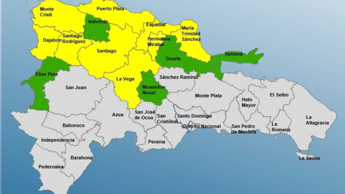 COE incrementa a nueve las provincias en alerta y matiene cinco en verde