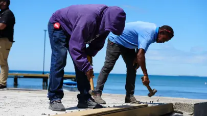APORDOM inicia trabajos de mantenimiento del muelle tur&iacute;stico y pesquero de Palenque