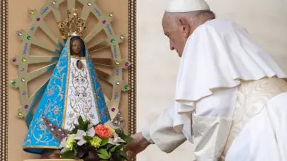 El papa dejó como último regalo una estatua de la Virgen de Luján a la Universidad Católica