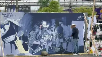 Roberto Márquez: el pintor mexicano que busca llevar esperanza con mural tras la tragedia del Jet Set
