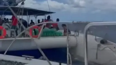 Catamarán choca contra otra embarcación repleta de turistas en el litoral de Isla Saona