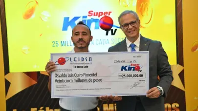 Panadero se gana 25 millones de pesos al ganar Super Kino Tv de Leidsa