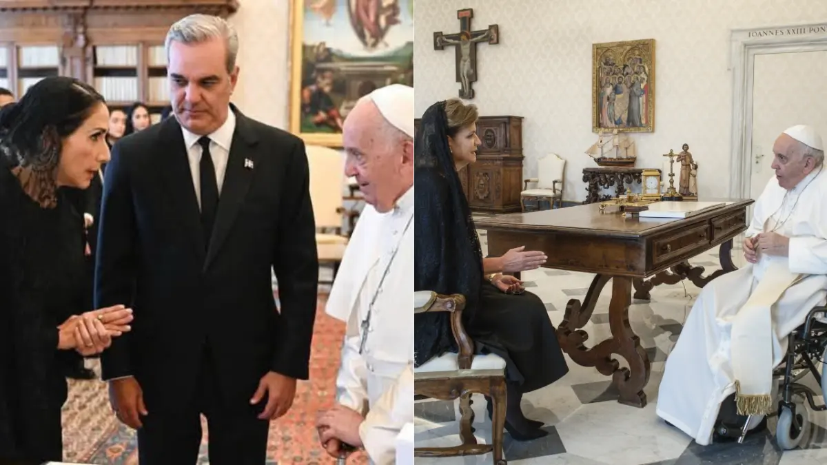 Primera dama y vicepresidenta Raquel Peña lamentan fallecimiento del papa Francisco