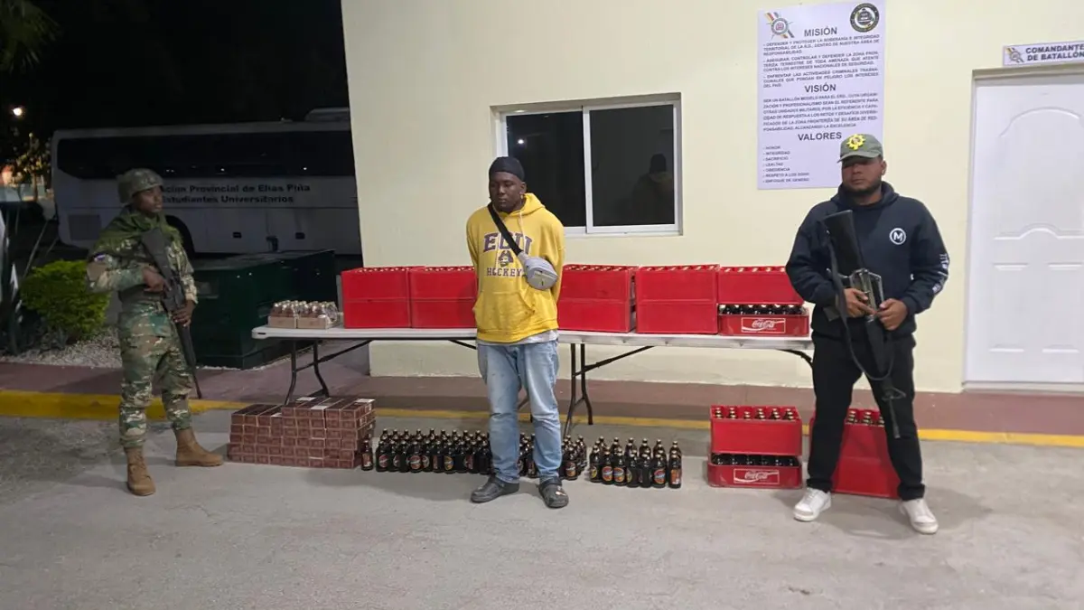 Incautan mercancía ilícita durante un allanamiento en una vivienda en Elías Piña