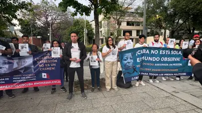 Activistas protestan en Ciudad de México por muerte de presa política cubana