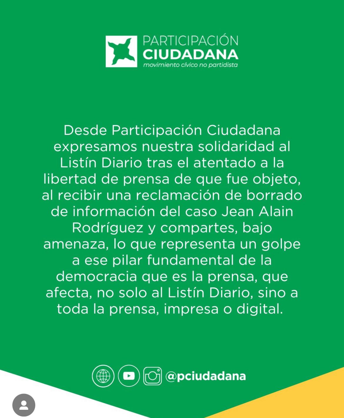 Solidaridad con Listín Diario por atentado prensa.