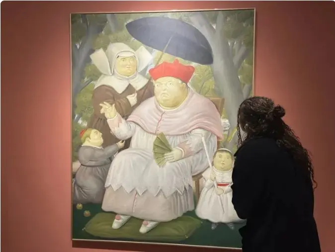 Un papa de Botero sorprende en feria de arte de Nueva York tras la elección de León XIV